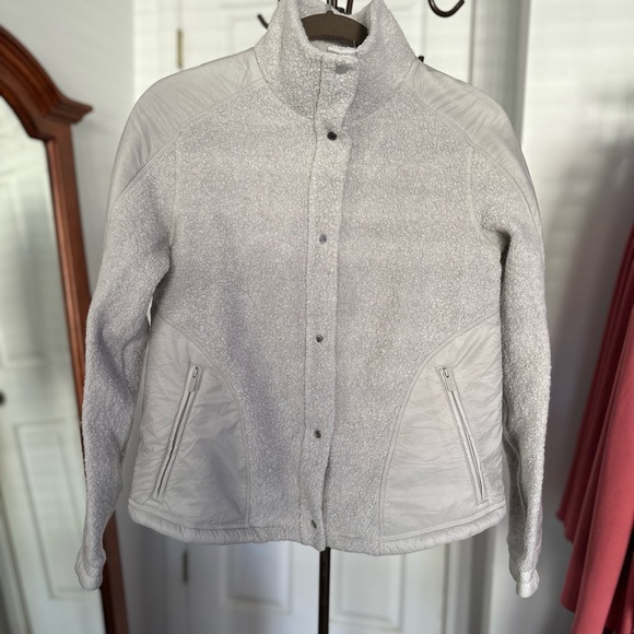 LULULEMON Go Cozy Jacket WOOL SIZE 4 new no tag heathered ceramic - Picture 10 of 11